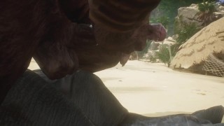 Minotaur Cums A LOT From Being Fucked by Rhino (Gulhragg) | Wild Life Furry