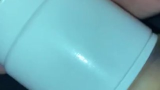 Twink cum inside toy 