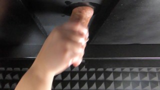 "Milked in my heel" footjob then put my toes in his cum