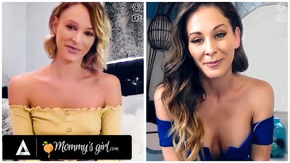 MOMMYSGIRL Thirsty Emma Hix And Stepmom Cherie DeVille Share Their Wet Pussy On Cam