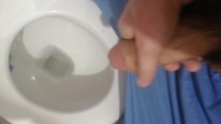 jerked off my big dick at work and finished profusely