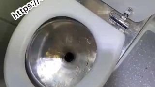 Train Toilet pissing 