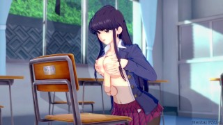 Komi fucks lucky student in college classroom