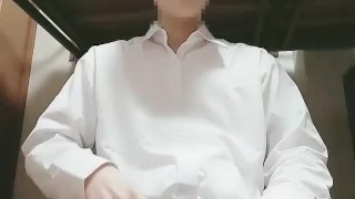 イケメン日本人の剃毛！つるつるパイパンチンポ！007