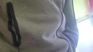 Jacking off and cumming before work