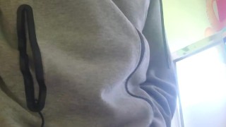 Jacking off and cumming before work