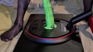 Femboy Trans Playing with A horsy and taking it all~