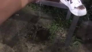 I urinate in a public park, I'm desperate, do you want my jet?