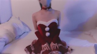 【メリークリスマス♡】ミニスカサンタと性なる夜に...（動画の最後にご報告があります！）