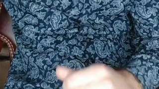 Big Daddy Jerks Off His Cock And Introduces His Boy