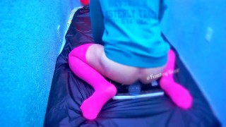 Massive Creampie inside a Femboy