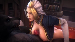 Jaina Proudmore and worgen paizuri - Warcraft (noname55)