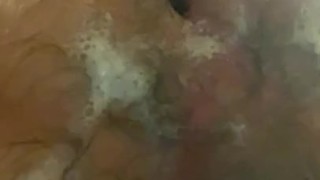 Taking large dildo in my ass