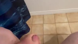 Quick Cum Shot On Toilet