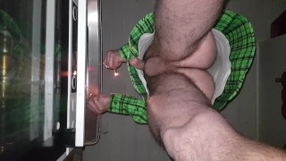 Fingering smoking a joint