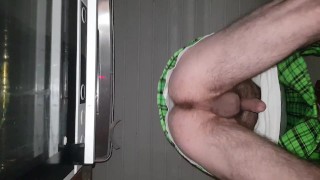 Fingering smoking a joint