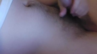 Solo masturbation on couch with moaning and cumshot.