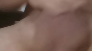 Guy Moaning Loud while Spanking Cock and Balls and watching Porn