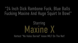 MASSIVE DILDO FUCKING! Busty Maxine X Fucks Herself Hard!