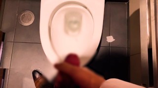 若い男が仕事中に欲情して、公衆トイレでシコシコ！大量射精~Japanese Amateur man Masturbate Cum Shot-Masturbation~