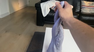 New toy Mr Hankey’s Davy’s Tendrils XL all the way in my ass
