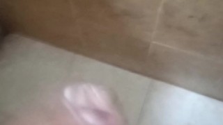 Handjob in the shower