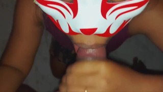 Kitsune Deepthroat Dick and Cum in Mouth Swallow නුවර ටික්ටොක් ස්පා බඩුව පයිය උරලා ඇට කනවා