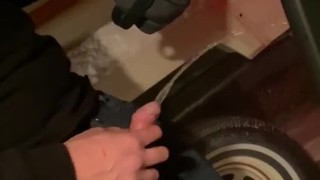 Taking a leak in a winter wonderland 