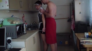 New story of young sexy housegirl Nathalia