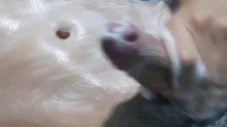 Jerking off in the shower