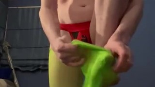 Fempup with stockings