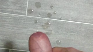 British Teen Boy Shoots Cum All Over The Floor