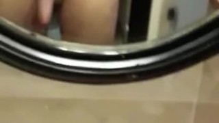 Playing with my big cock