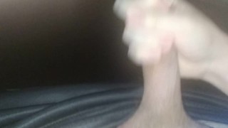 Cumming under the desk so my step brother can't see it