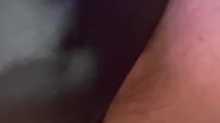 Dildo release from hole ready for the real thing