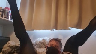 Sissy boy solo anal with hairbrush