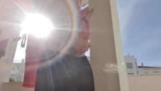 I think my neighbors were watching my dick. I love masturbating in public