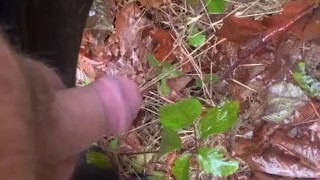 Pissing In the cold outdoors, steamy piss
