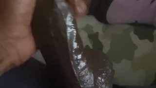 FUCKKKKK BBC COCK 😳 cockring sweet pre cum dripping before the big load PT 1 subscribe now WOW