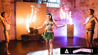 Hot Fire Dancer Jewelz Blu Gets Destroyed By The Barman's HUGE ...