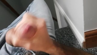 Fast jerk off before work, yummy cumshot on my body!
