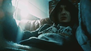 Late night hooded wank
