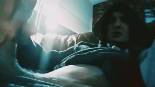 Late night hooded wank