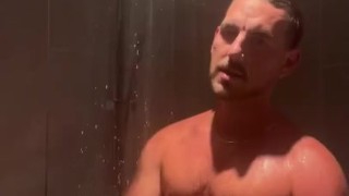 Derek Allen in the shower stroking - FULL video on Onlyfans