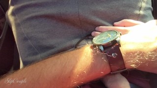 Risky public travel vlog - handjob and blowjob in the taxi, airplane and train :P