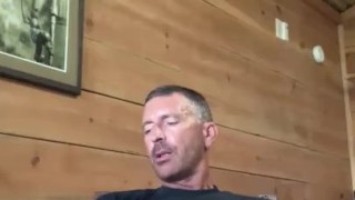 Daddy eats his own cum.