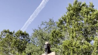 Cam Crest Helicopters his Cock in Public