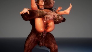 SISSY SWALLOWS MINOTAURO'S CUM 3D