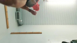 Hot Guy Masturbating doing prostate massage 