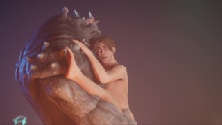 Rhino Cums Inside Twink Boy Hard (Furry Gay Sex) / Wild Life Furries